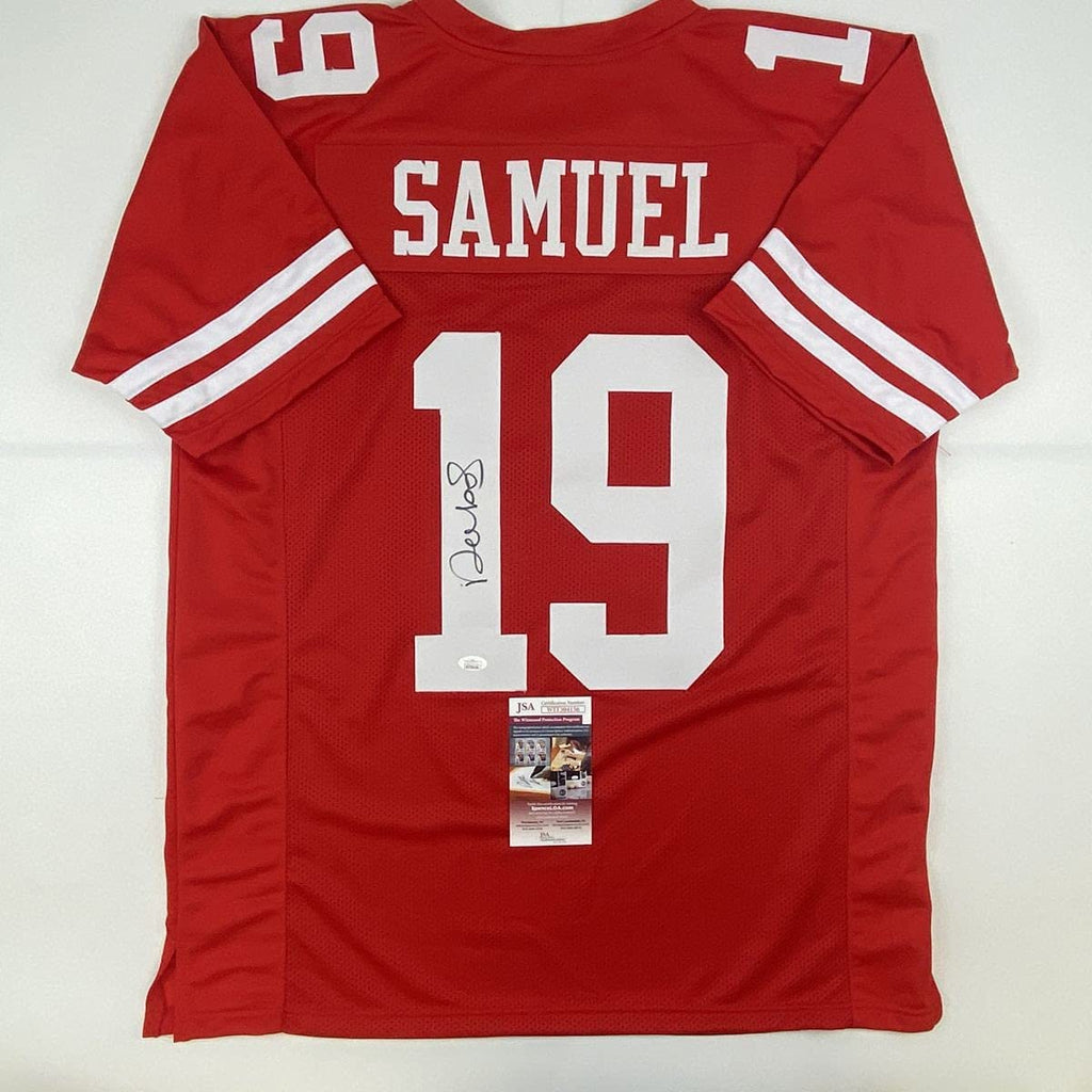 autographed-signed-deebo-samuel-san-francisco-red-football-jersey-jsa-coa