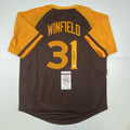 autographed-signed-dave-winfield-san-diego-brown-retro-baseball-jersey-jsa-coa