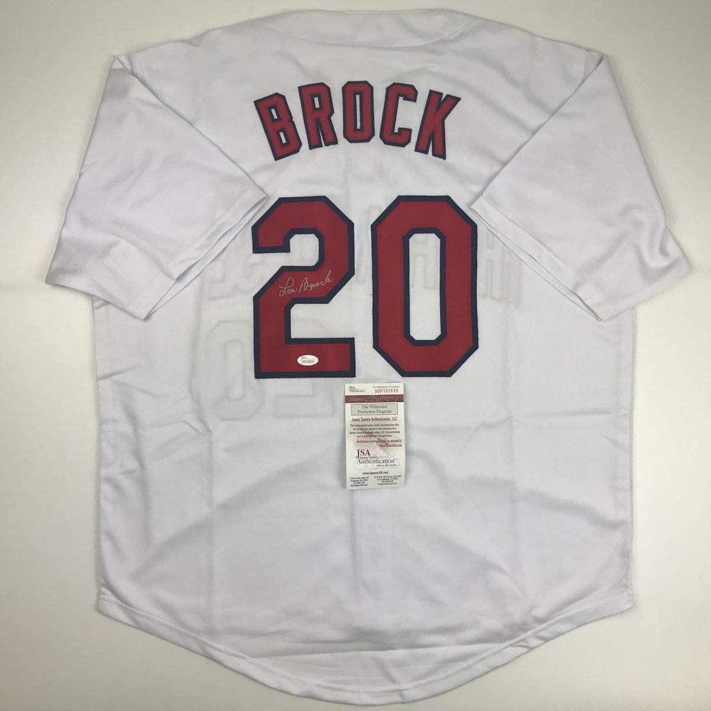 autographed-signed-lou-brock-st-louis-white-baseball-jersey-jsa-coa