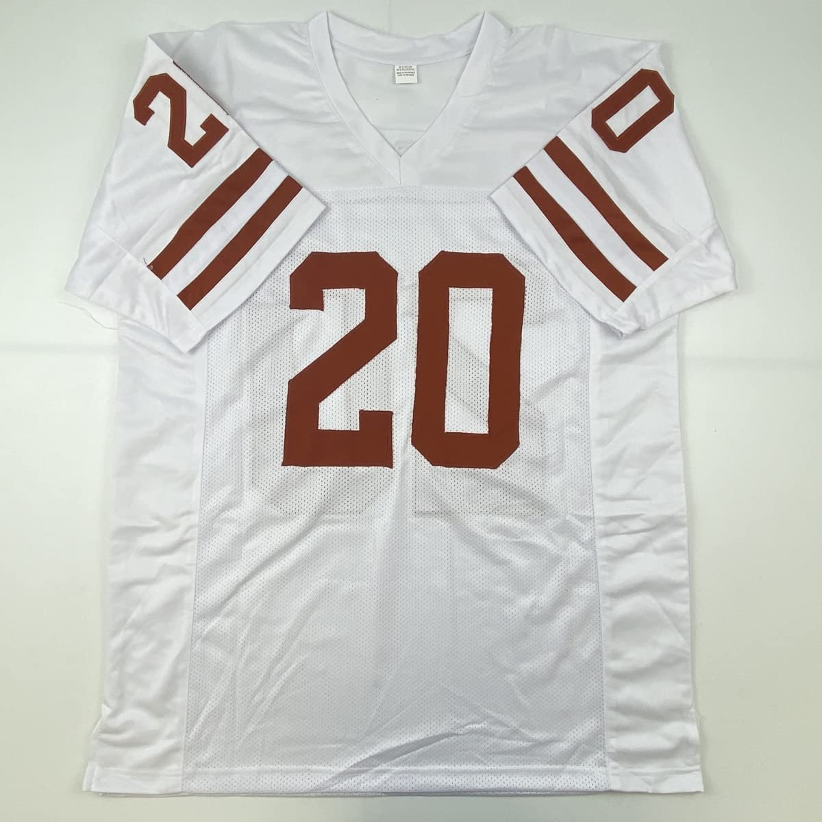 autographed-signed-earl-campbell-texas-white-college-football-jersey-jsa-coa