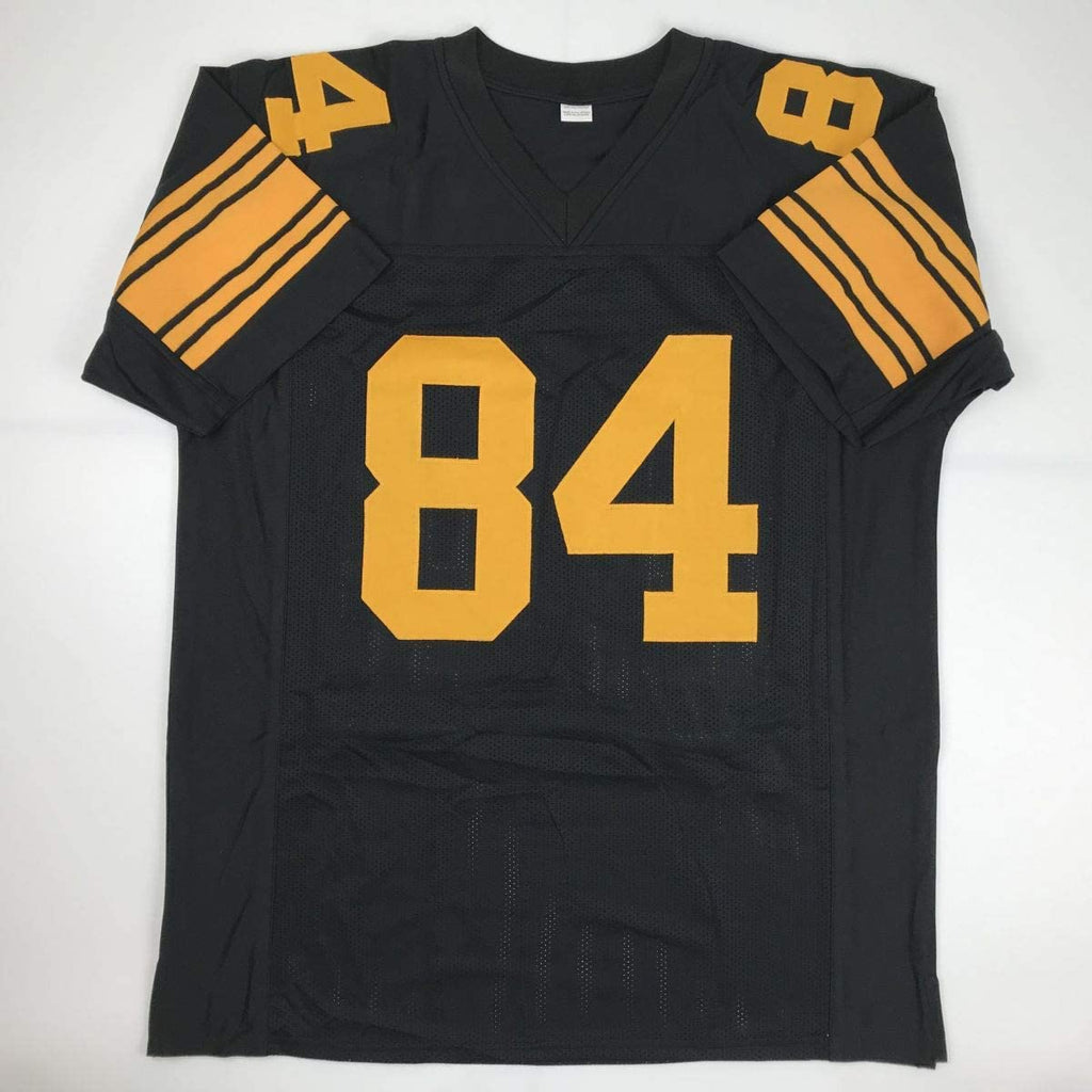 autographed-signed-antonio-brown-pittsburgh-steelers-color-rush-black-football-jersey-jsa-coa