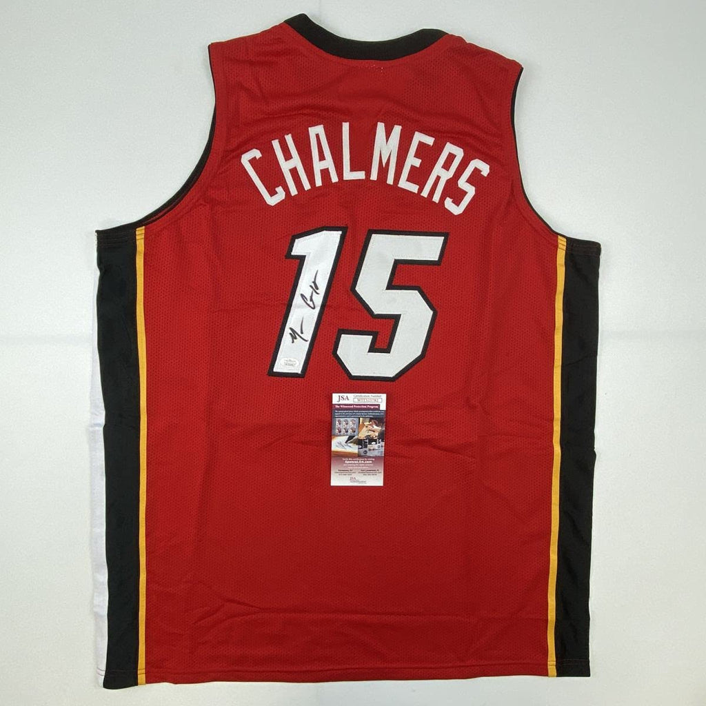 autographed-signed-mario-chalmers-miami-red-basketball-jersey-jsa-coa