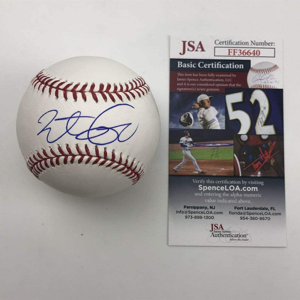 autographed-signed-brett-lawrie-rawlings-official-major-league-baseball-roml-jsa-coa-auto