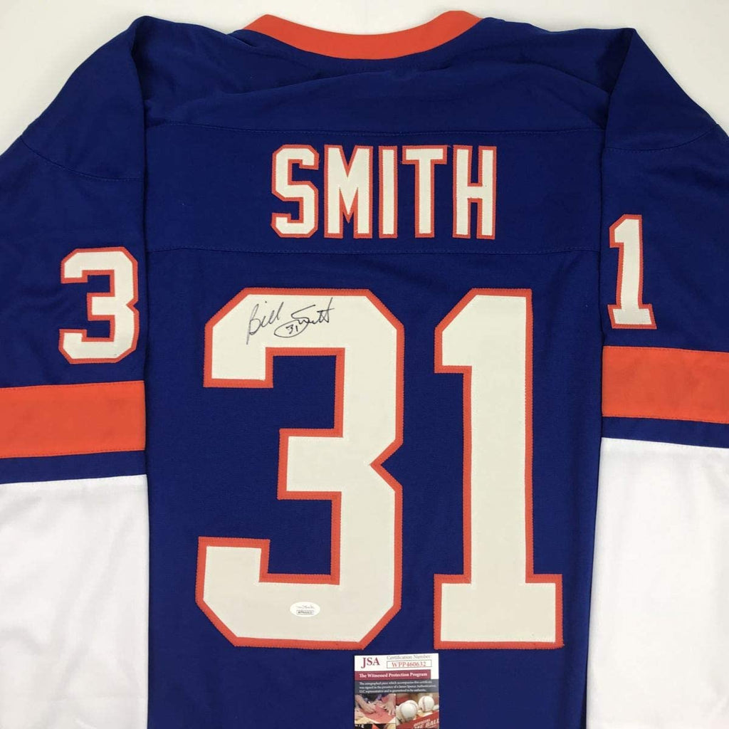 autographed-signed-billy-smith-new-york-blue-hockey-jersey-jsa-coa