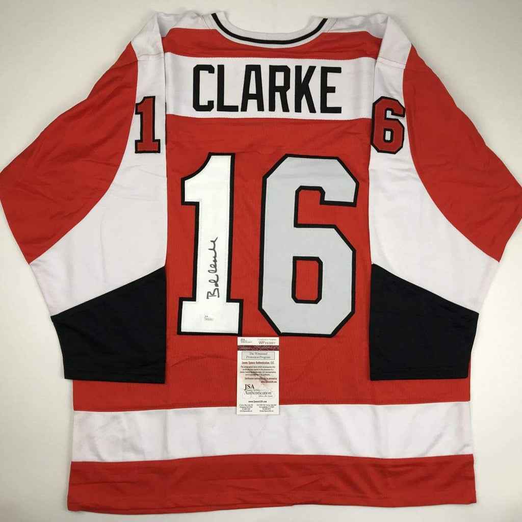 autographed-signed-bob-bobby-clarke-philadelphia-orange-hockey-jersey-jsa-coa