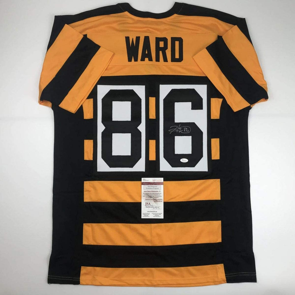 autographed-signed-hines-ward-pittsburgh-bumble-bee-football-jersey-jsa-coa