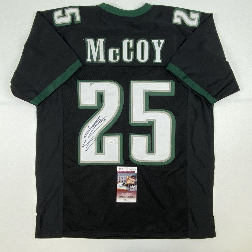 autographed-signed-lesean-mccoy-philadelphia-black-football-jersey-jsa-coa