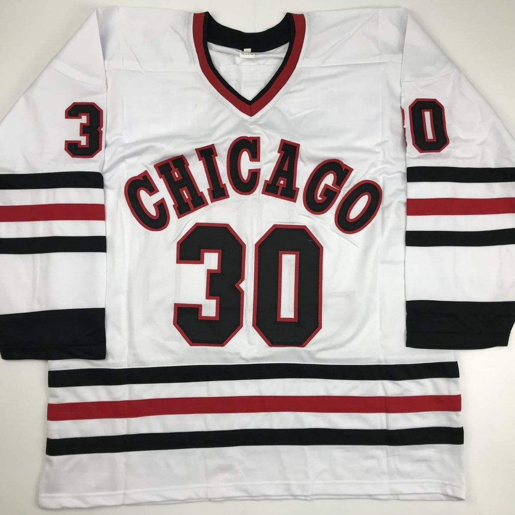 autographed-signed-ed-belfour-chicago-white-hockey-jersey-jsa-coa