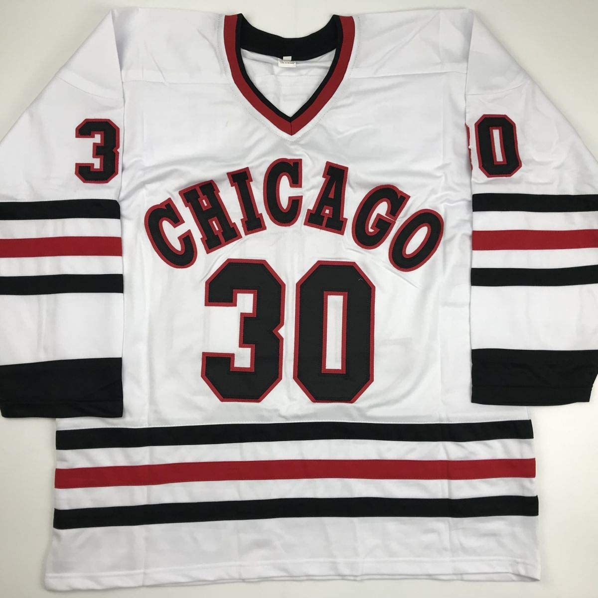 autographed-signed-ed-belfour-chicago-white-hockey-jersey-jsa-coa