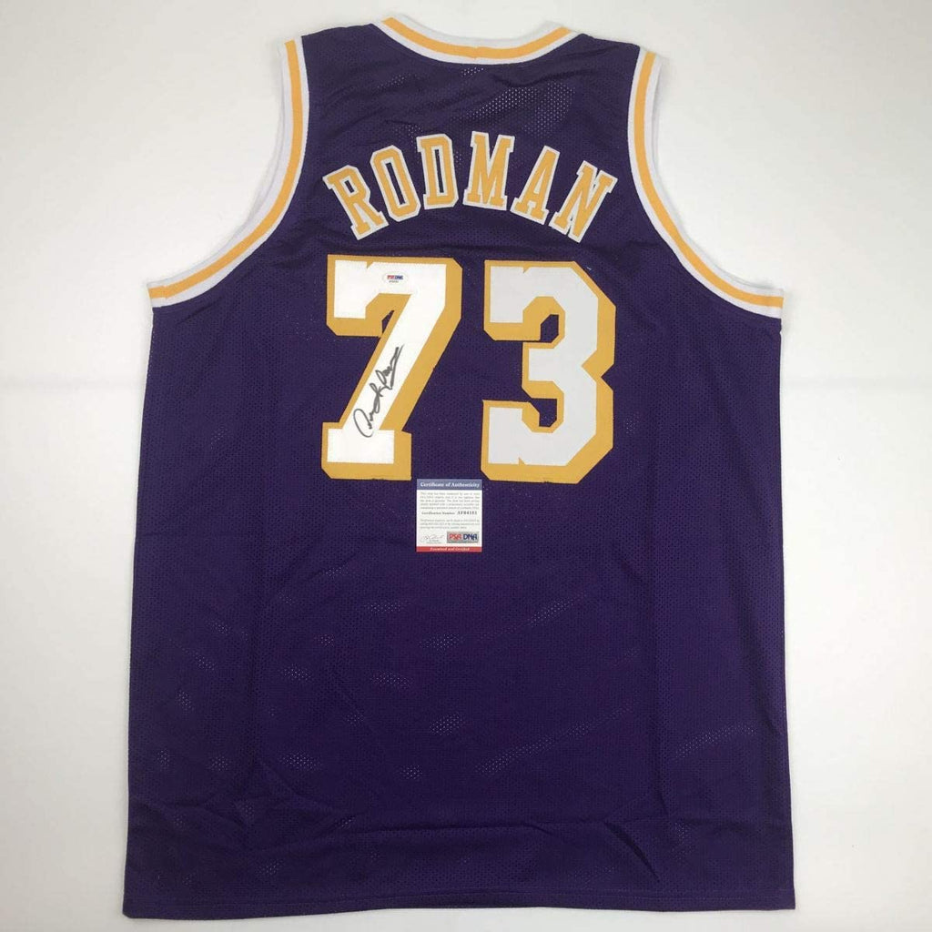 autographed-signed-dennis-rodman-los-angeles-la-purple-basketball-jersey-psa-dna-coa
