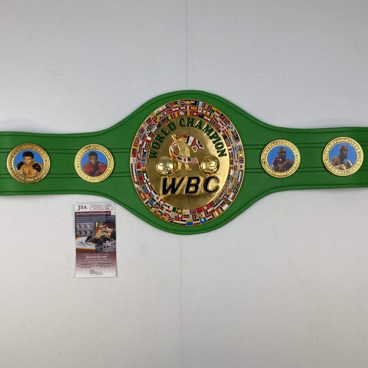 autographed-signed-mike-tyson-wbc-green-boxing-replica-championship-belt-jsa-coa