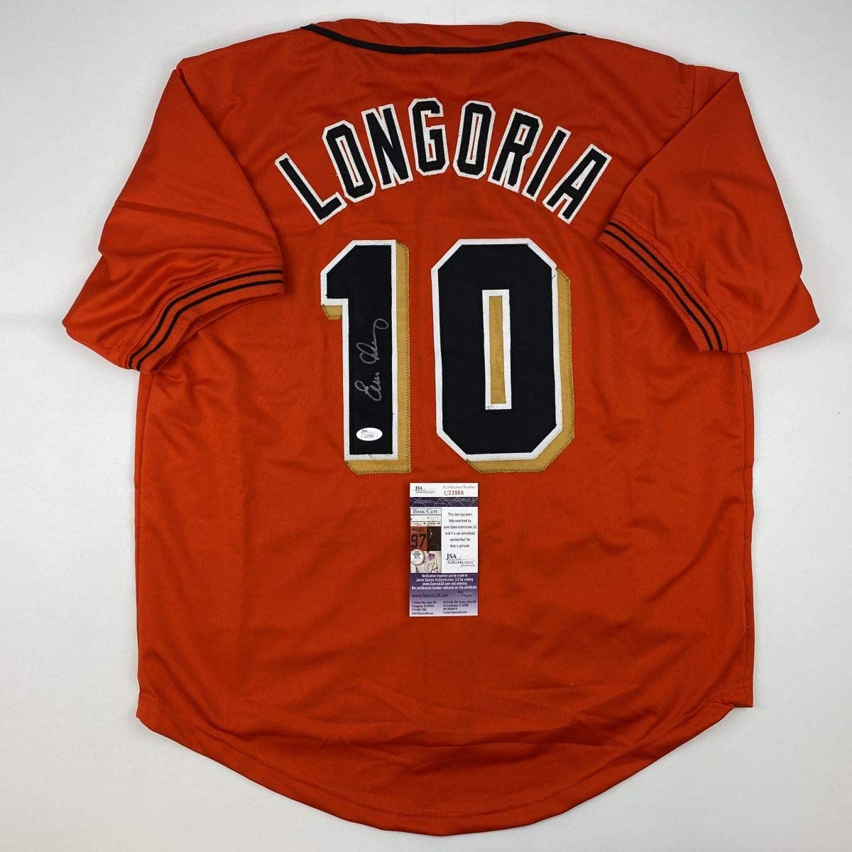 autographed-signed-evan-longoria-san-francisco-orange-baseball-jersey-jsa-coa