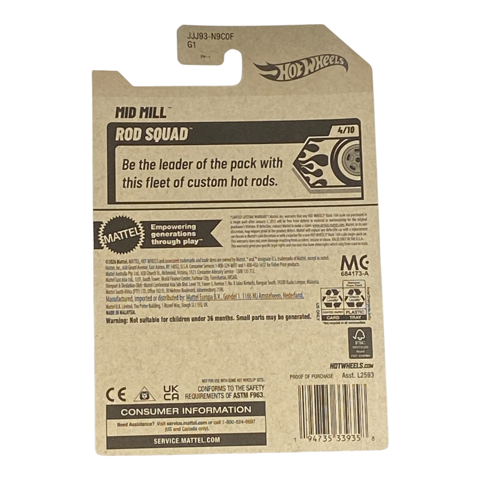Hot Wheels Mid Mill - Rod Squad Series 4/10