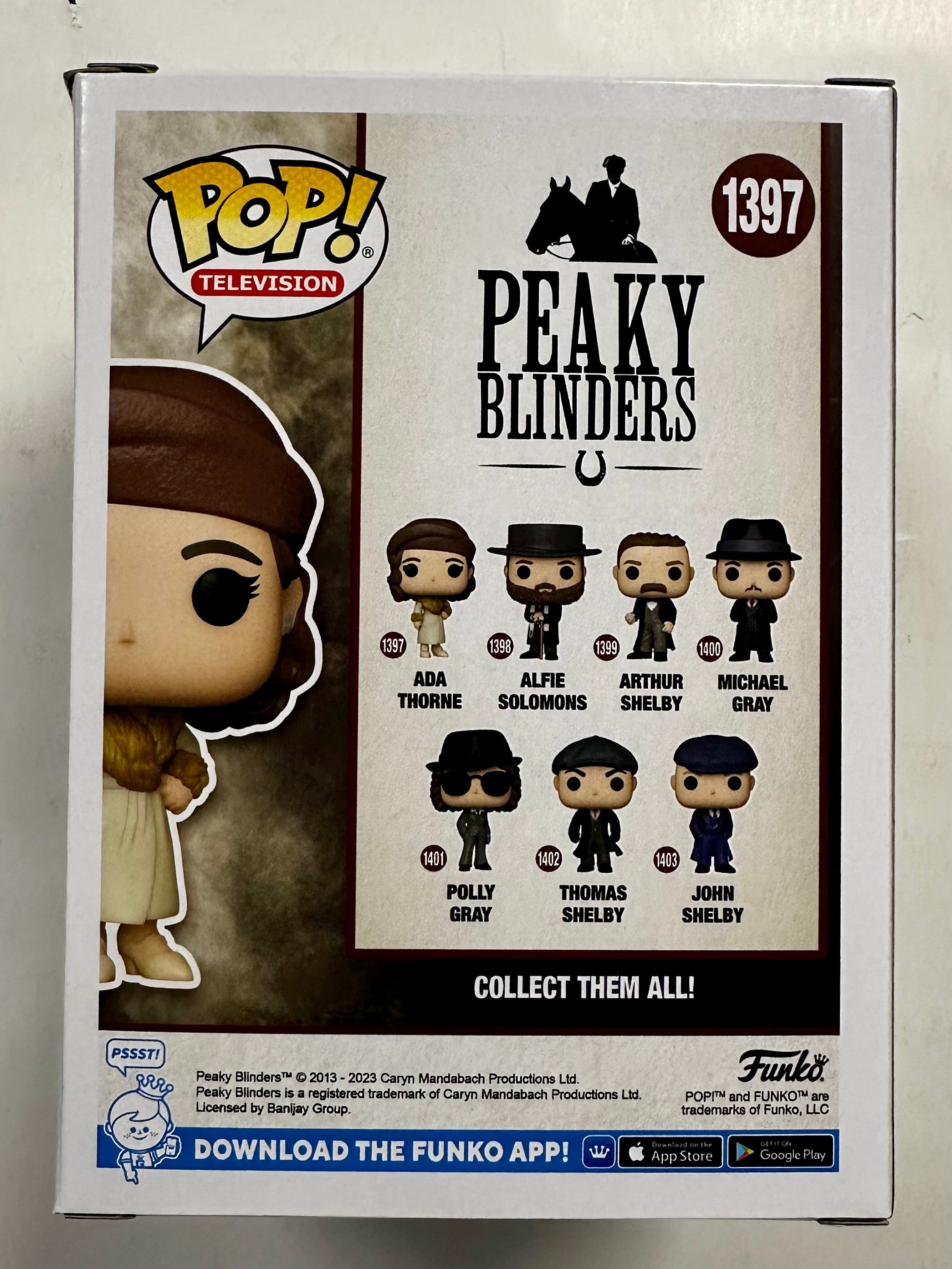Funko Pop! Television Ada Thorne #1397 Peaky Blinders 2023 Sophie Rundle