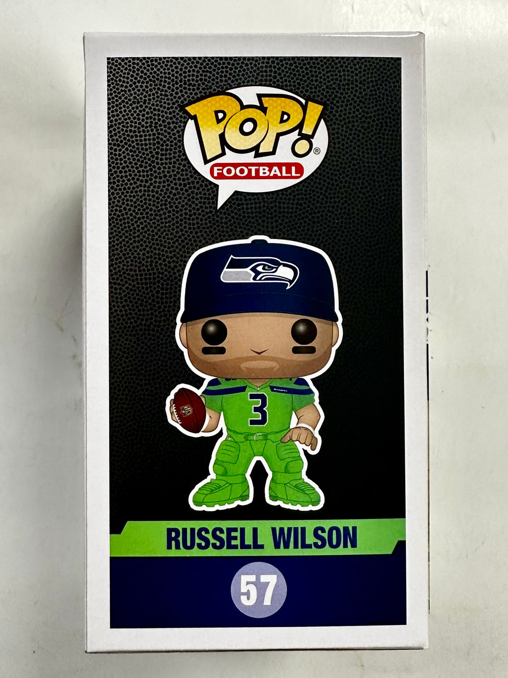 Russell Wilson Signed NFL Seattle Seahawks Funko Pop! #57 Steelers 2023 With JSA COA