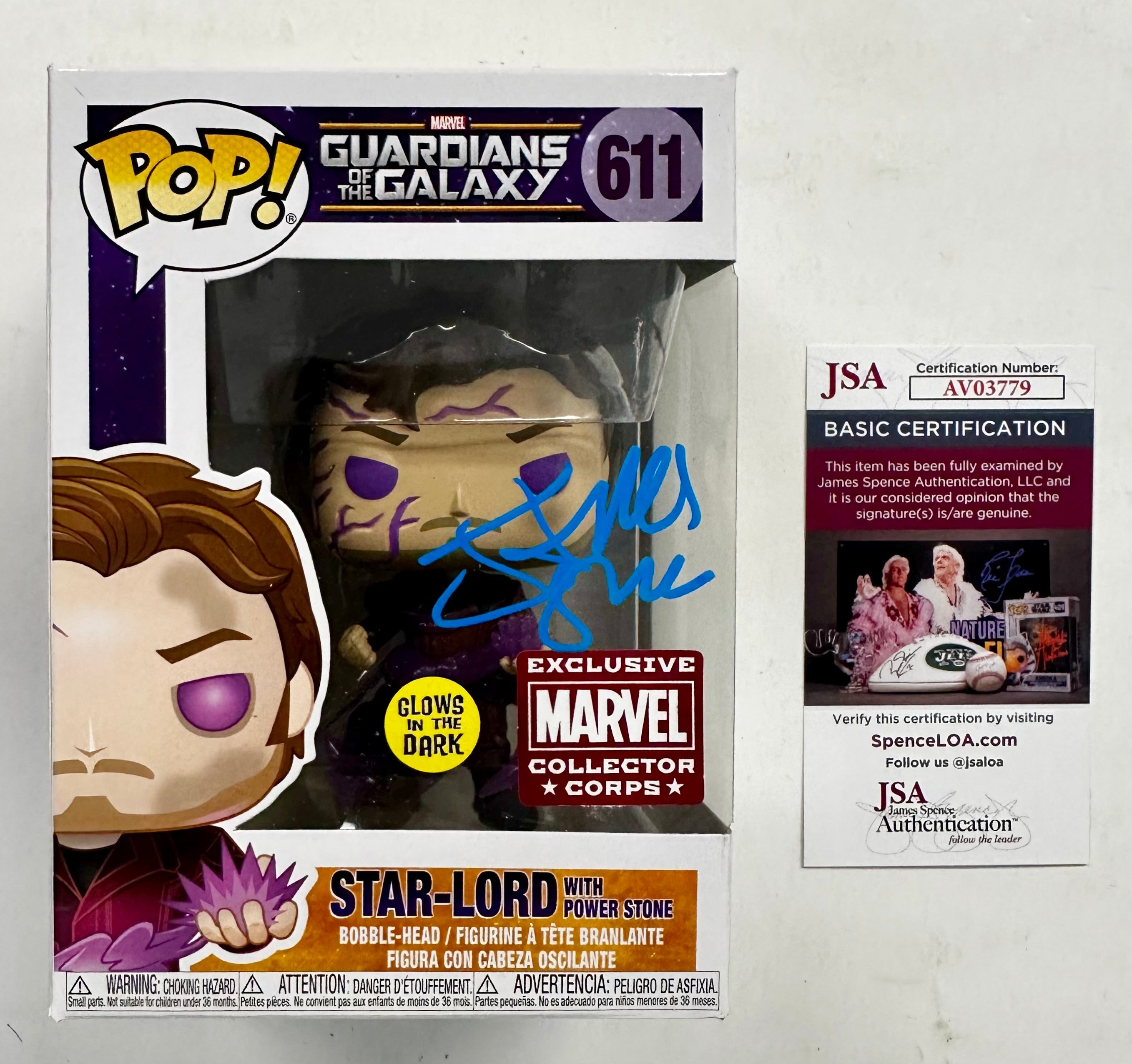 director-james-gunn-signed-funko-pop-marvel-611-star-lord-guardians-of-the-galaxy-gotg-2023-with-jsa-coa