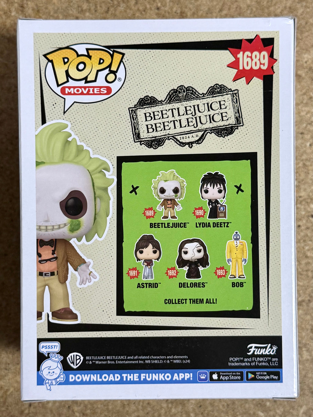 Funko Pop! Movies Beetlejuice #1689 Beetlejuice Beetlejuice 2 2024