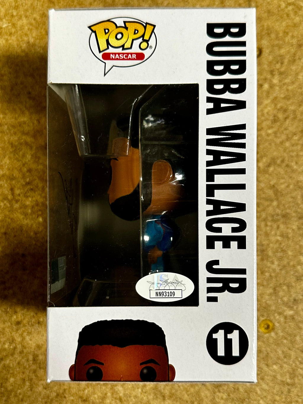 Funko Pop! NASCAR Driver Bubba Wallace Jr. #11 With JSA COA Petty Racing