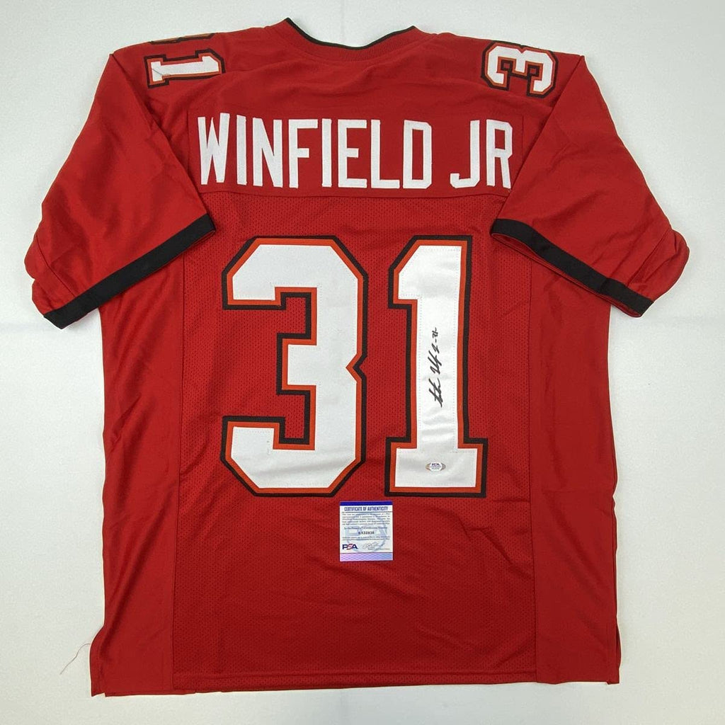 autographed-signed-antoine-winfield-jr-tampa-bay-red-football-jersey-psa-dna-coa
