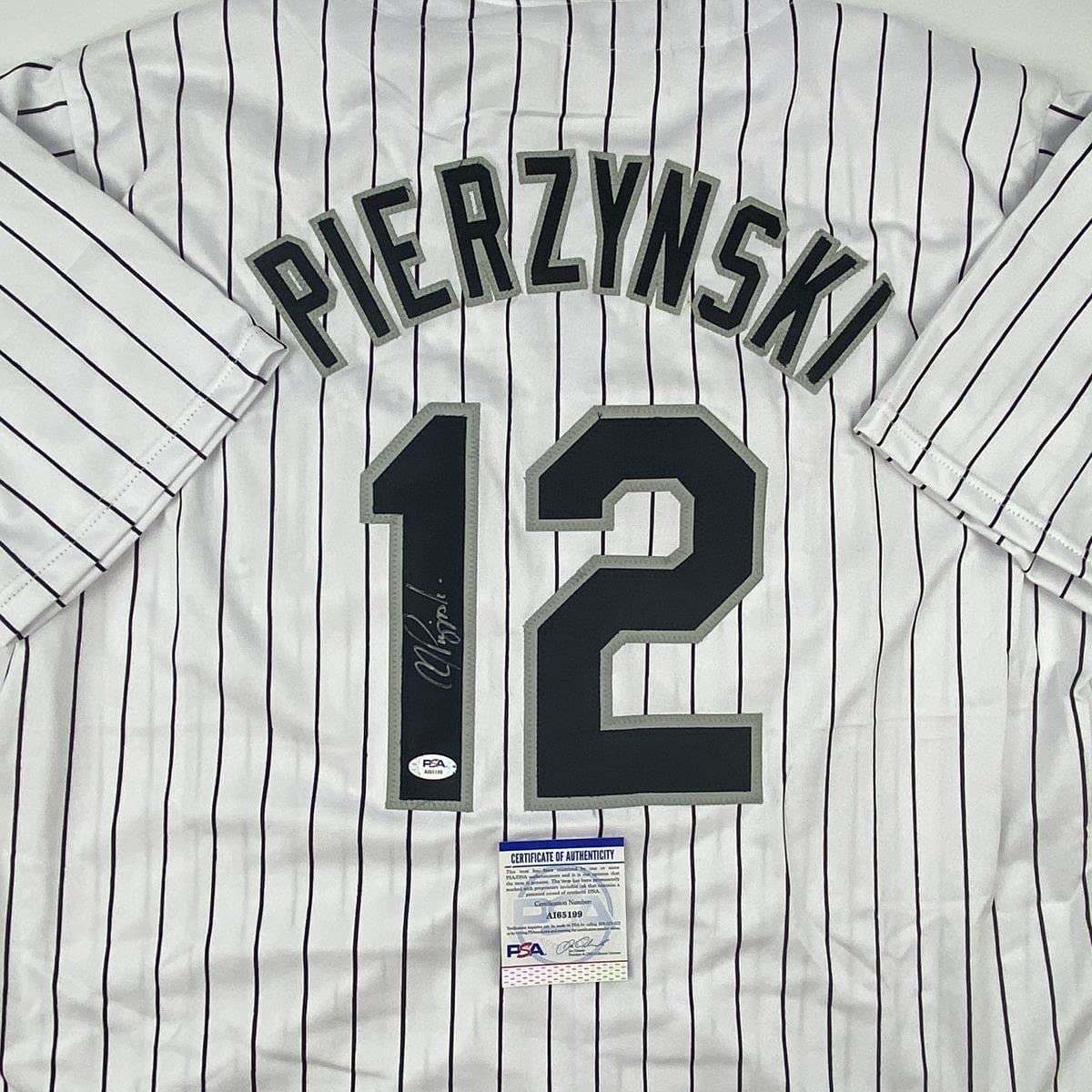 autographed-signed-aj-a-j-pierzynski-chicago-pinstripe-baseball-jersey-psa-dna-coa