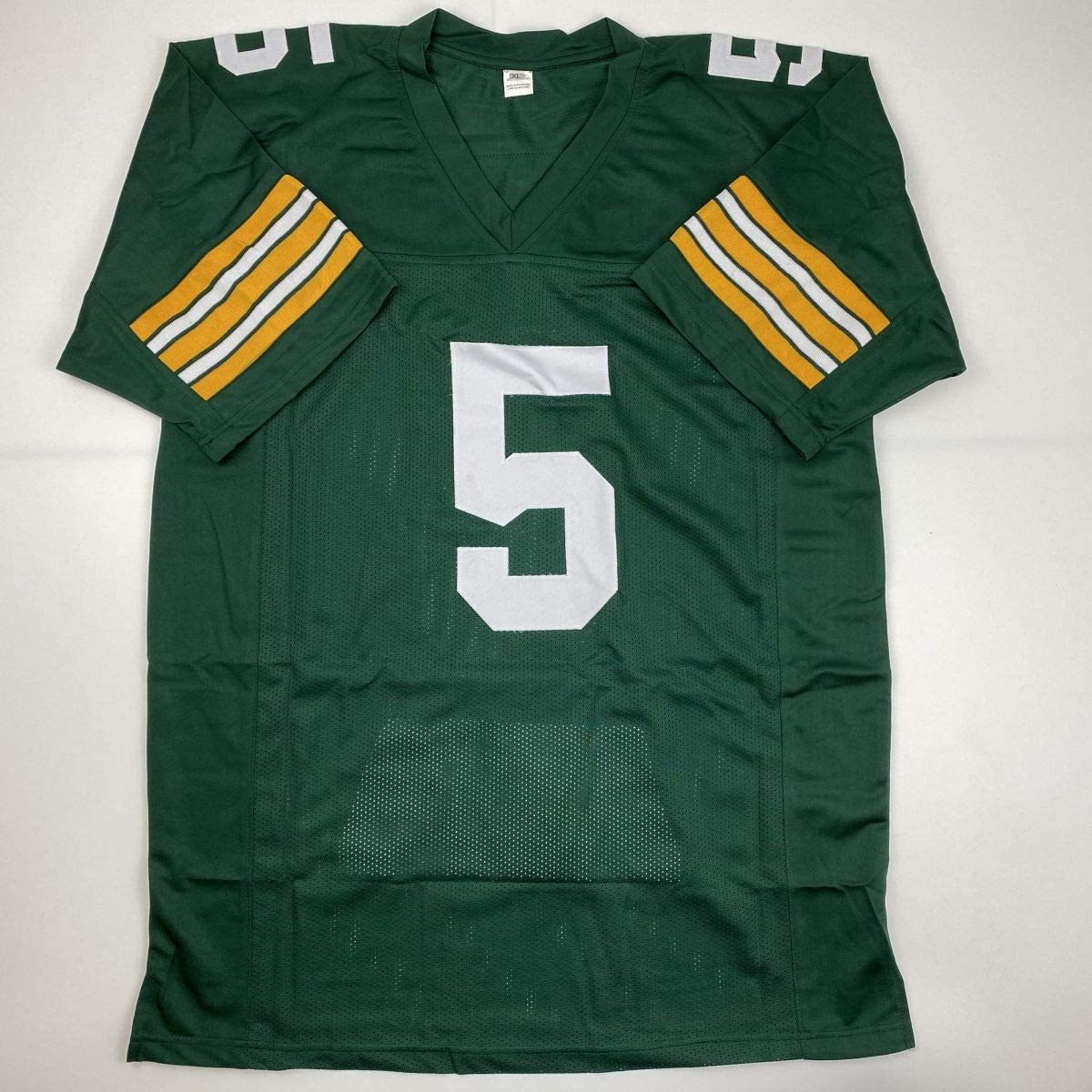 autographed-signed-paul-hornung-green-bay-green-stat-football-jersey-jsa-coa