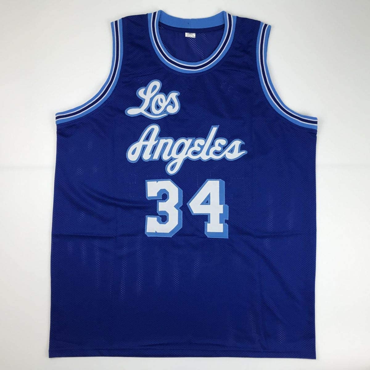 autographed-signed-shaquille-shaq-oneal-los-angeles-la-retro-blue-basketball-jersey-jsa-coa