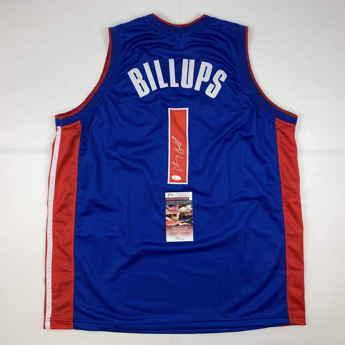 autographed-signed-chauncey-billups-detroit-blue-basketball-jersey-jsa-coa