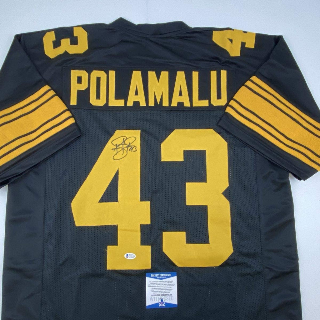 autographed-signed-troy-polamalu-pittsburgh-color-rush-football-jersey-beckett-bas-coa