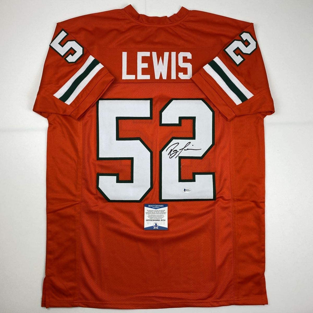 autographed-signed-ray-lewis-miami-orange-college-football-jersey-beckett-bas-coa