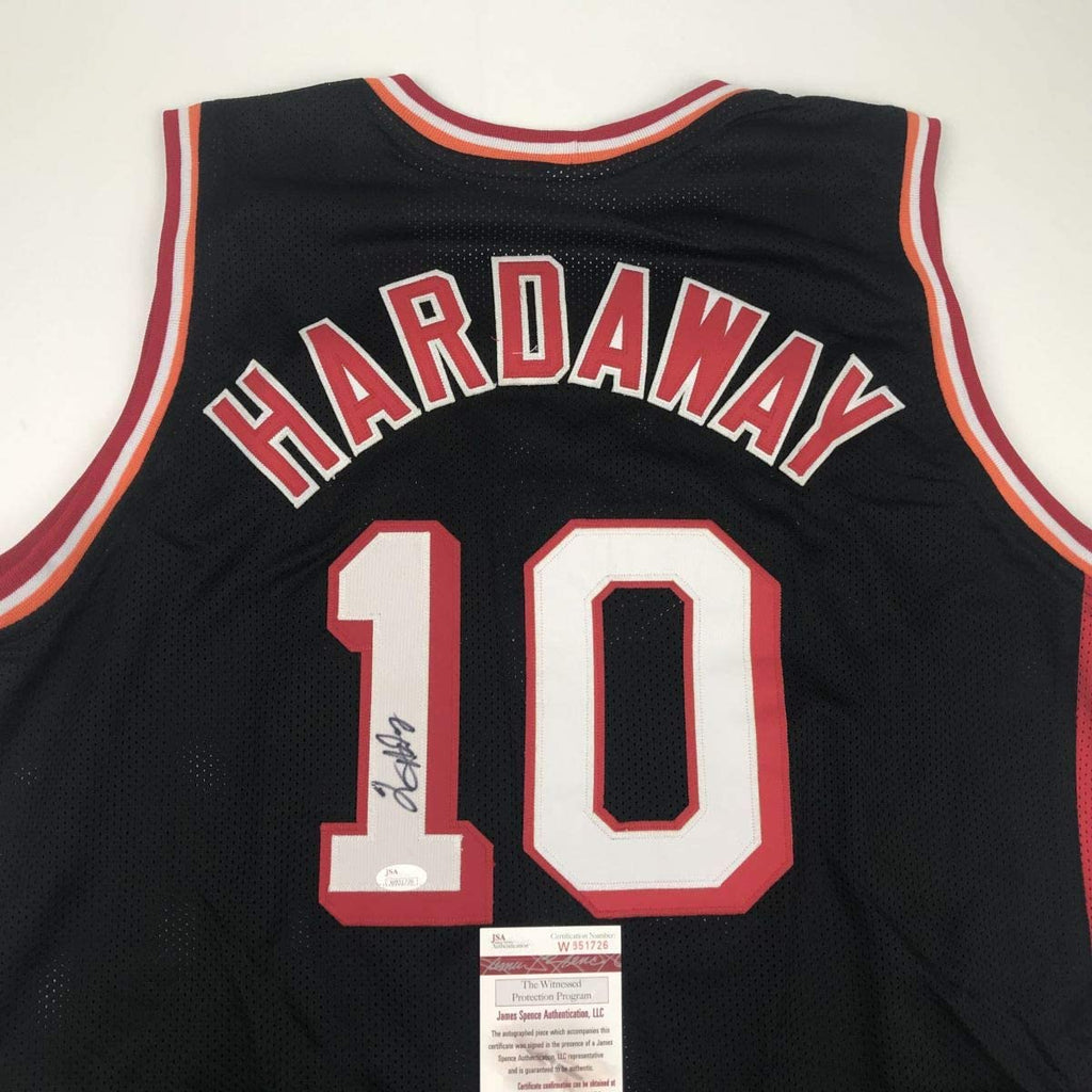 autographed-signed-tim-hardaway-miami-black-basketball-jersey-jsa-coa
