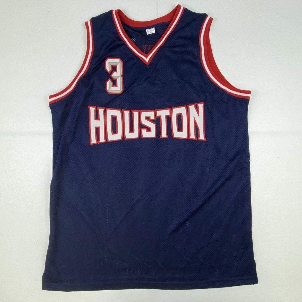 autographed-signed-steve-francis-houston-blue-basketball-jersey-jsa-coa-1