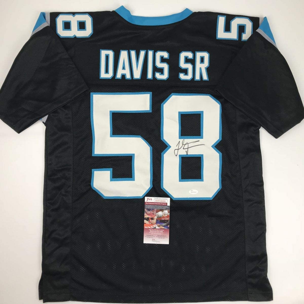 autographed-signed-thomas-davis-sr-carolina-black-football-jersey-jsa-coa