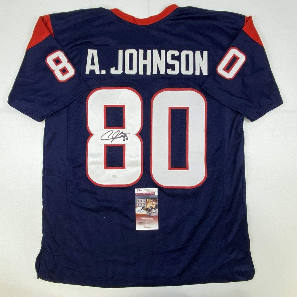 autographed-signed-andre-johnson-houston-blue-football-jersey-jsa-coa
