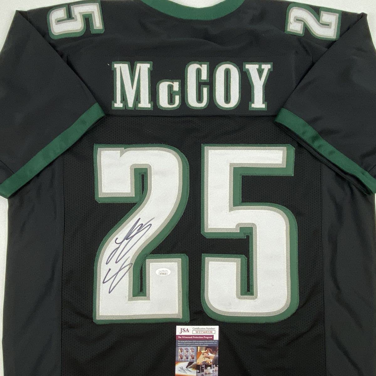 autographed-signed-lesean-mccoy-philadelphia-black-football-jersey-jsa-coa