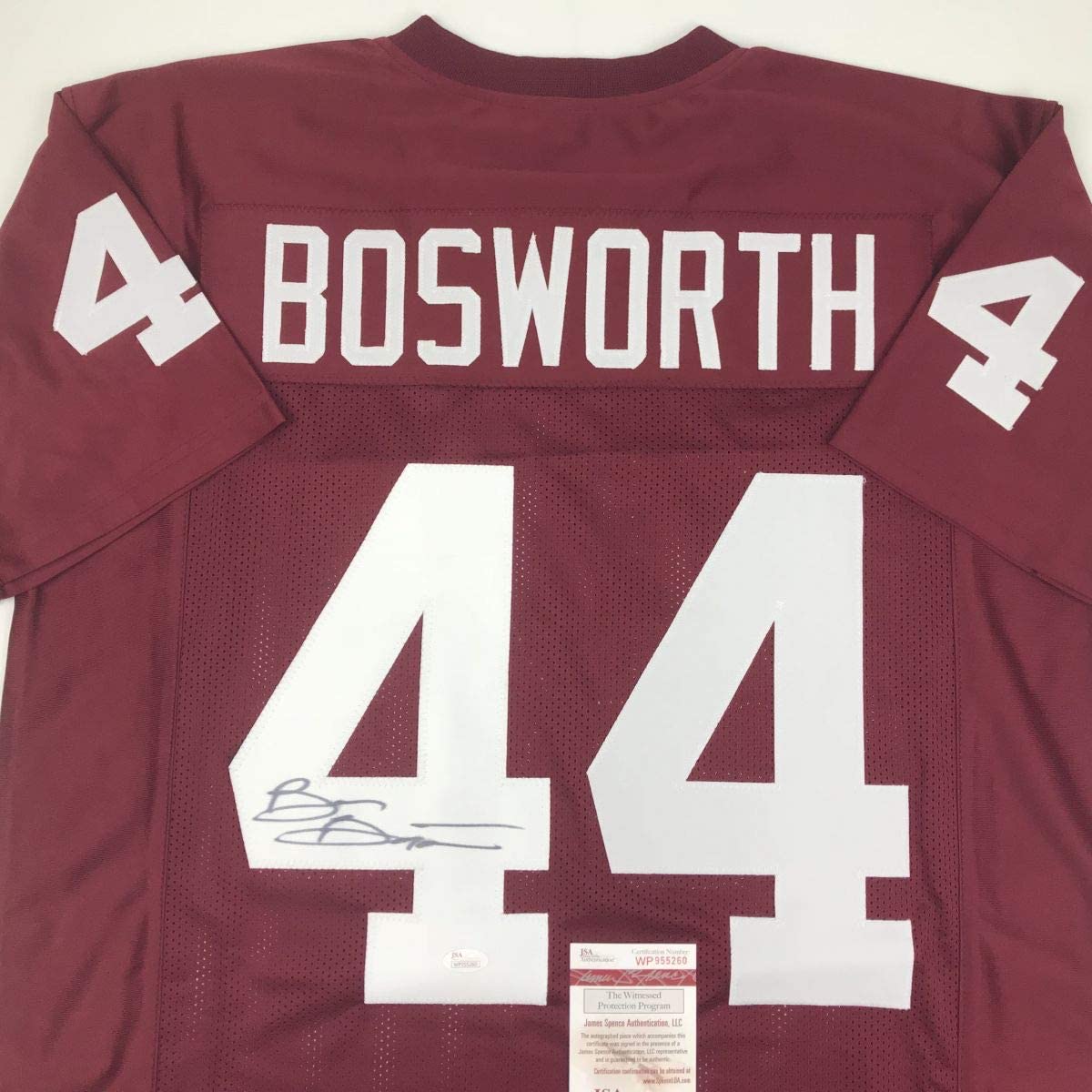 autographed-signed-brian-bosworth-oklahoma-red-college-football-jersey-jsa-coa