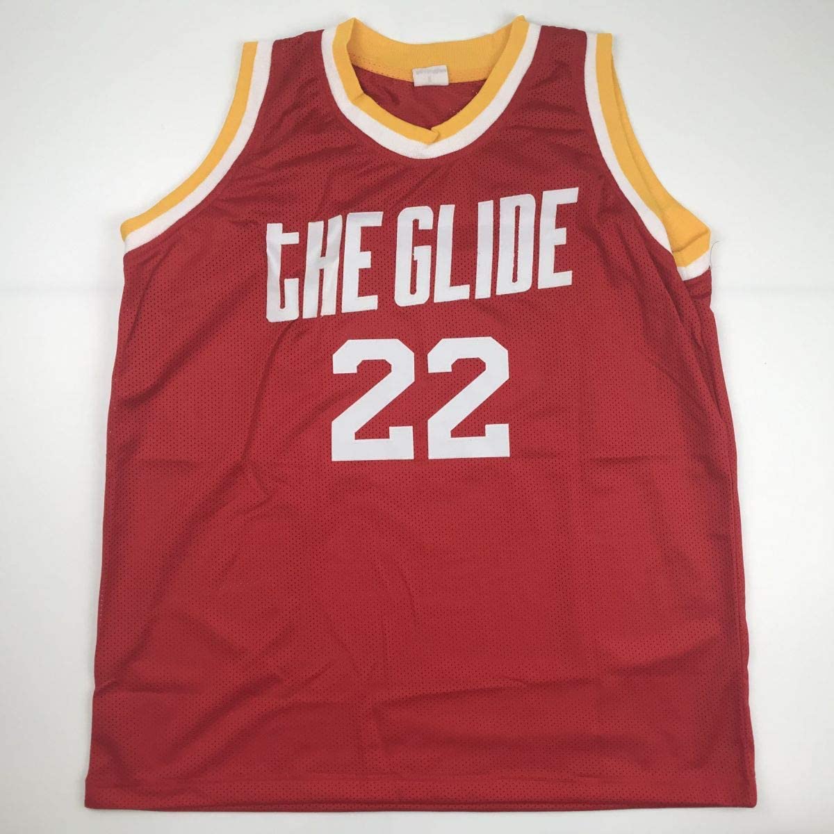 autographed-signed-clyde-drexler-houston-red-basketball-jersey-beckett-bas-coa