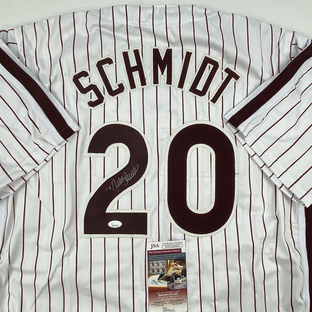 autographed-signed-mike-schmidt-philadelphia-pinstripe-baseball-jersey-jsa-coa
