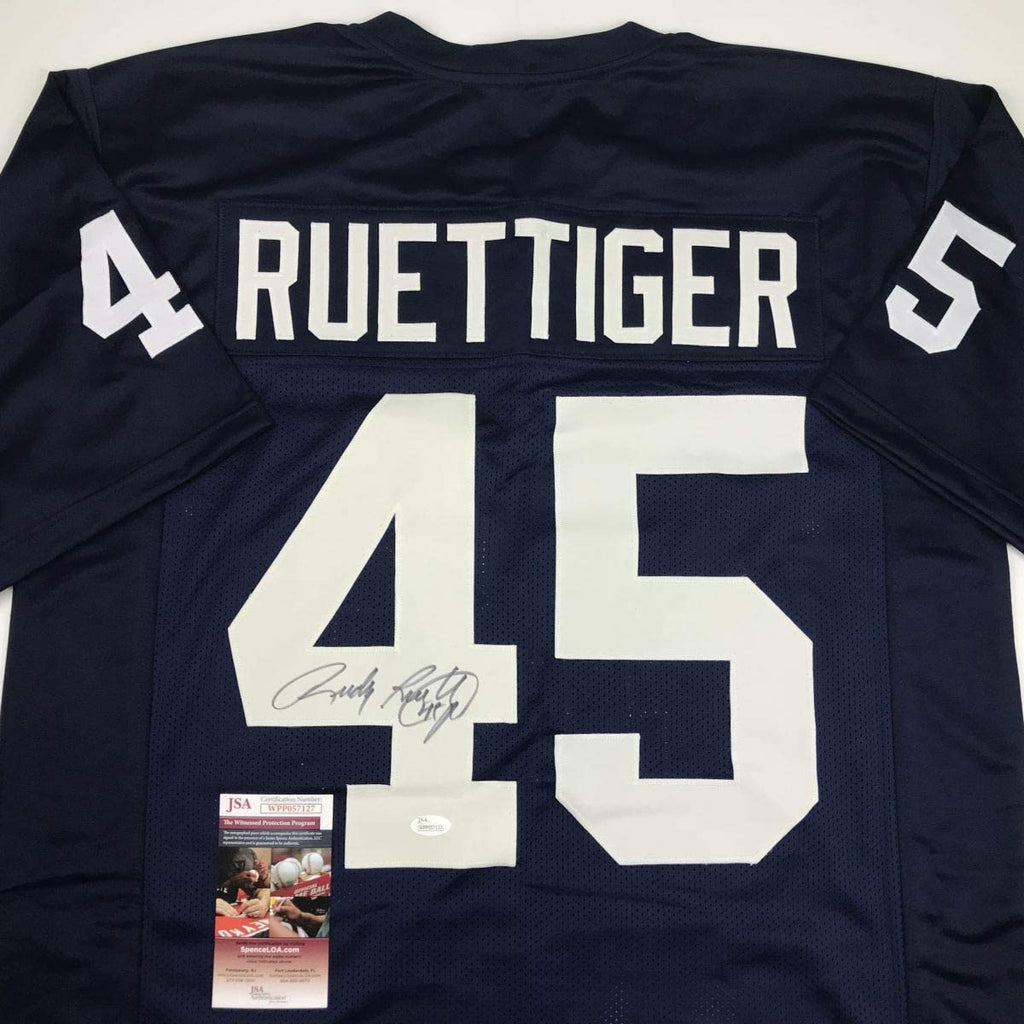 autographed-signed-rudy-ruettiger-notre-dame-blue-college-football-jersey-jsa-coa