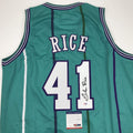 autographed-signed-glen-rice-charlotte-teal-basketball-jersey-psa-dna-coa