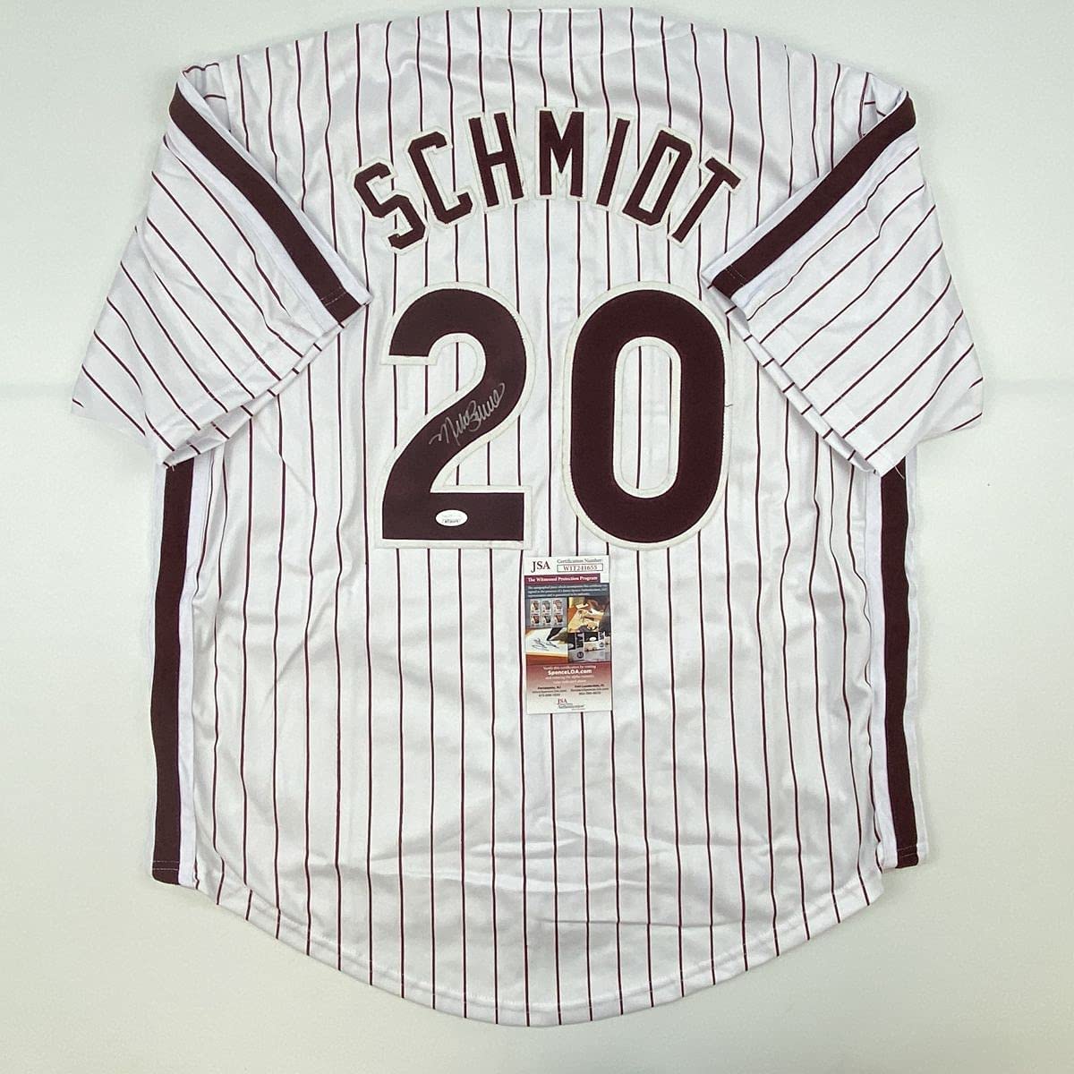 autographed-signed-mike-schmidt-philadelphia-pinstripe-baseball-jersey-jsa-coa