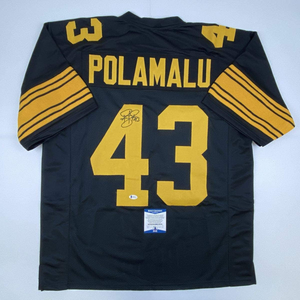 autographed-signed-troy-polamalu-pittsburgh-color-rush-football-jersey-beckett-bas-coa