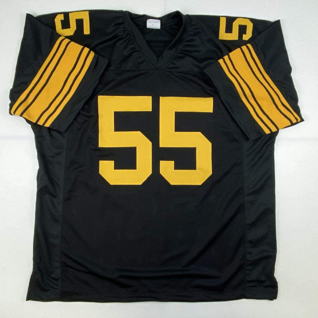 autographed-signed-devin-bush-pittsburgh-color-rush-football-jersey-jsa-coa