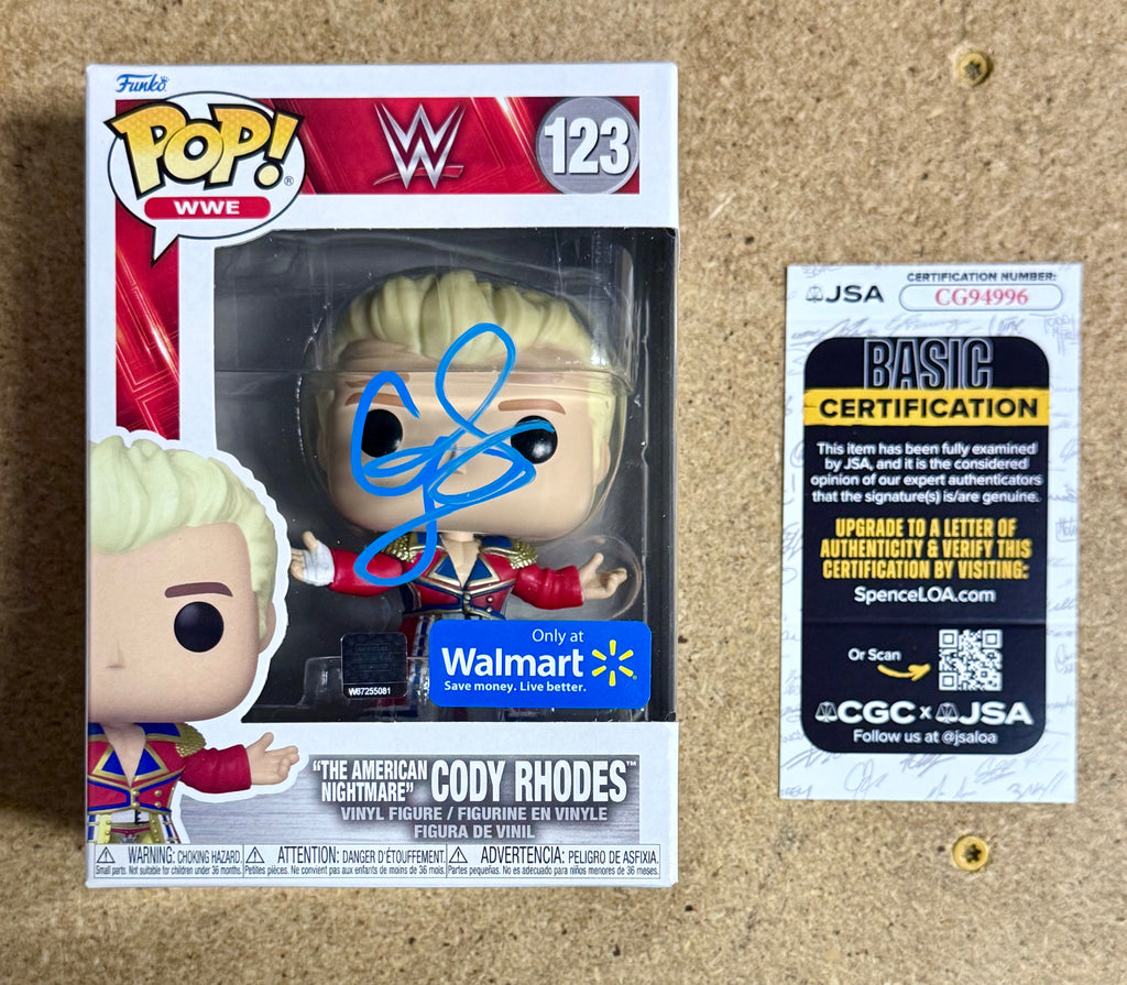 cody-rhodes-the-american-nightmare-wwe-signed-exclusive-funko-pop-123-with-jsa-coa