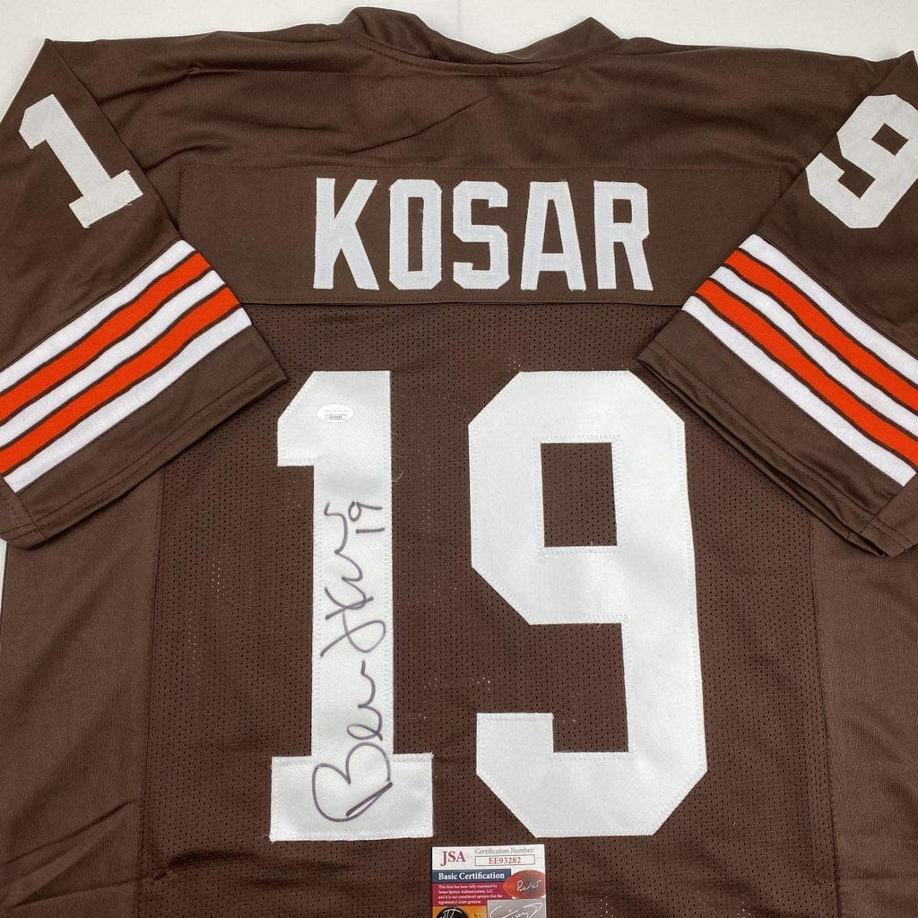 autographed-signed-bernie-kosar-cleveland-brown-football-jersey-jsa-coa