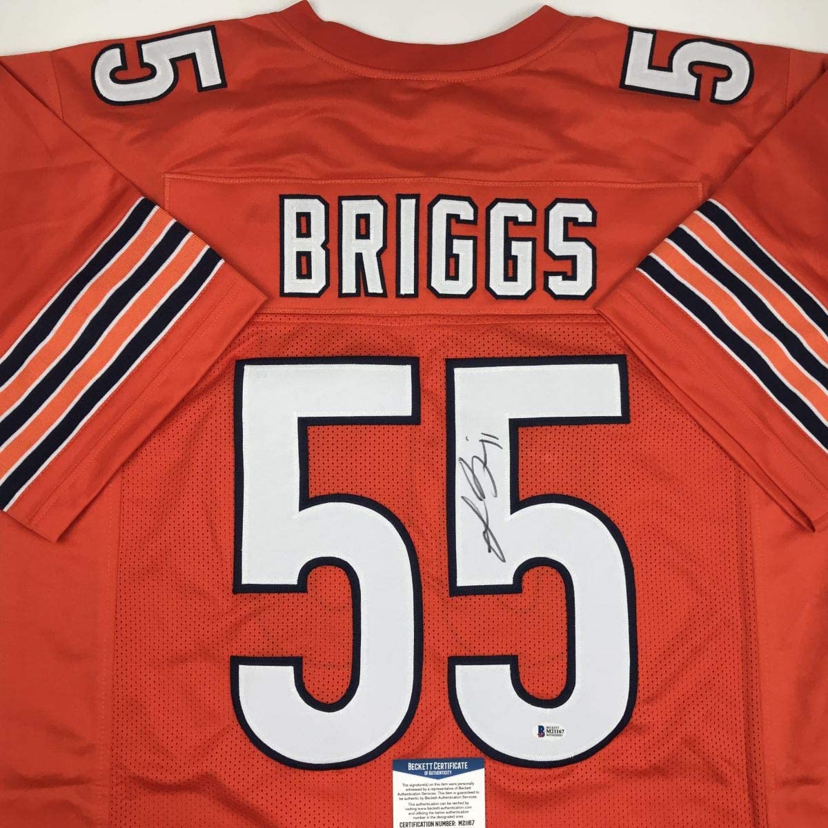 autographed-signed-lance-briggs-chicago-orange-football-jersey-beckett-bas-coa