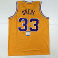 autographed-signed-shaquille-shaq-oneal-lsu-yellow-basketball-jersey-beckett-bas-coa