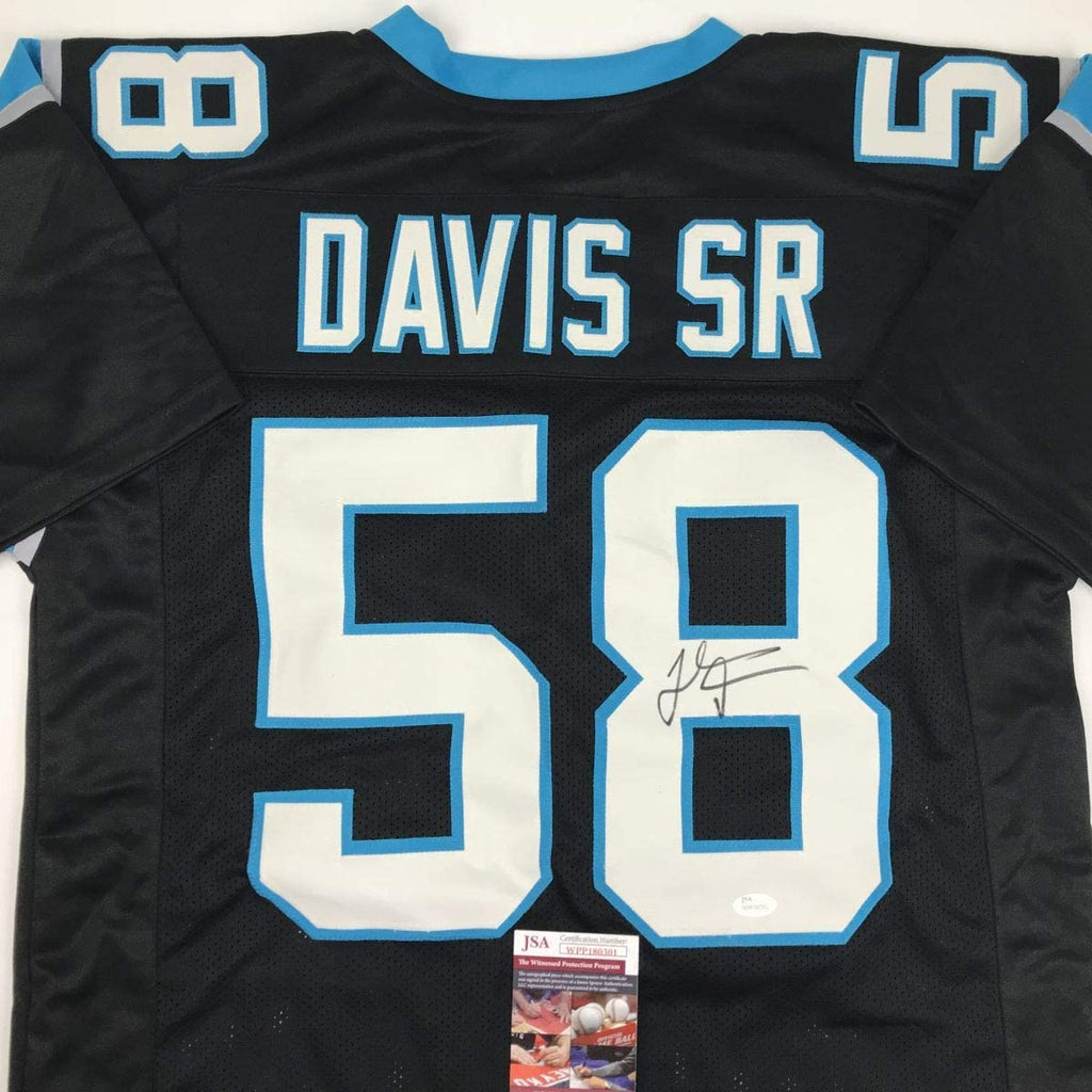 autographed-signed-thomas-davis-sr-carolina-black-football-jersey-jsa-coa