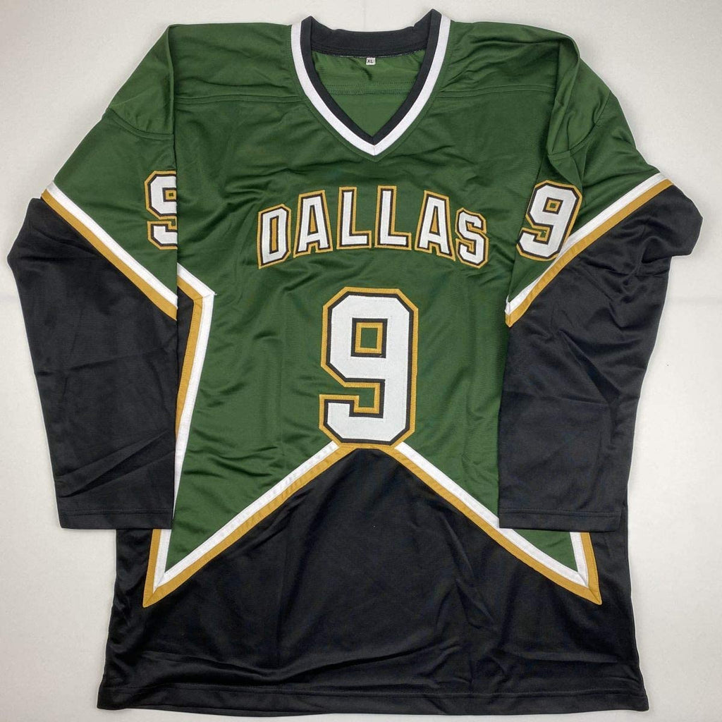 autographed-signed-mike-modano-dallas-dark-green-hockey-jersey-beckett-bas-coa