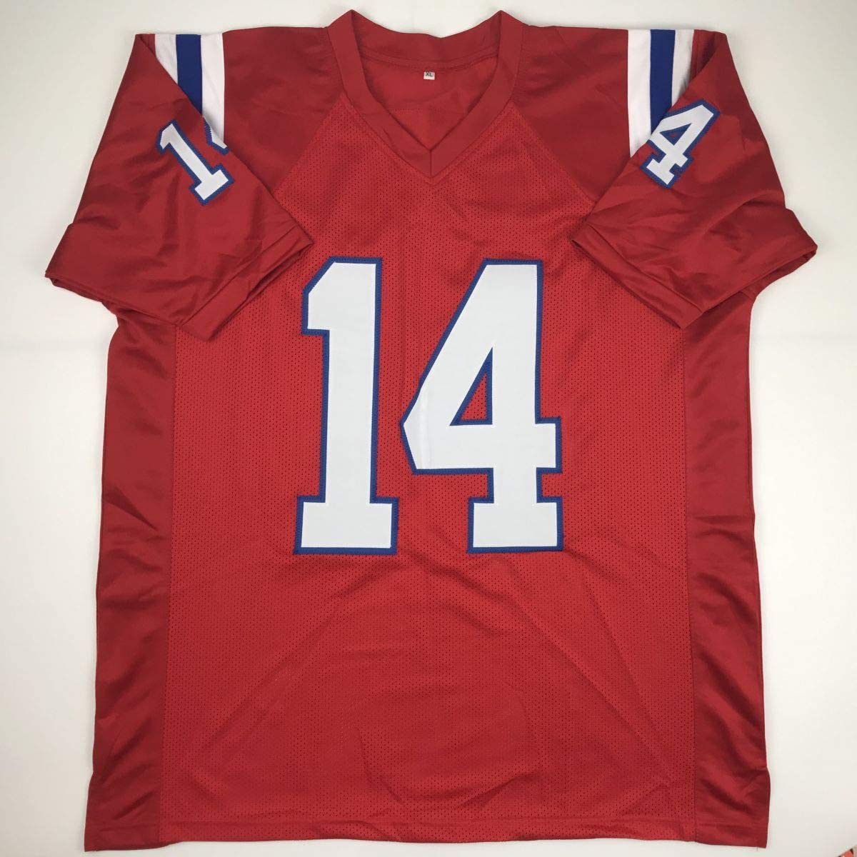 autographed-signed-steve-grogan-new-england-red-football-jersey-jsa-coa