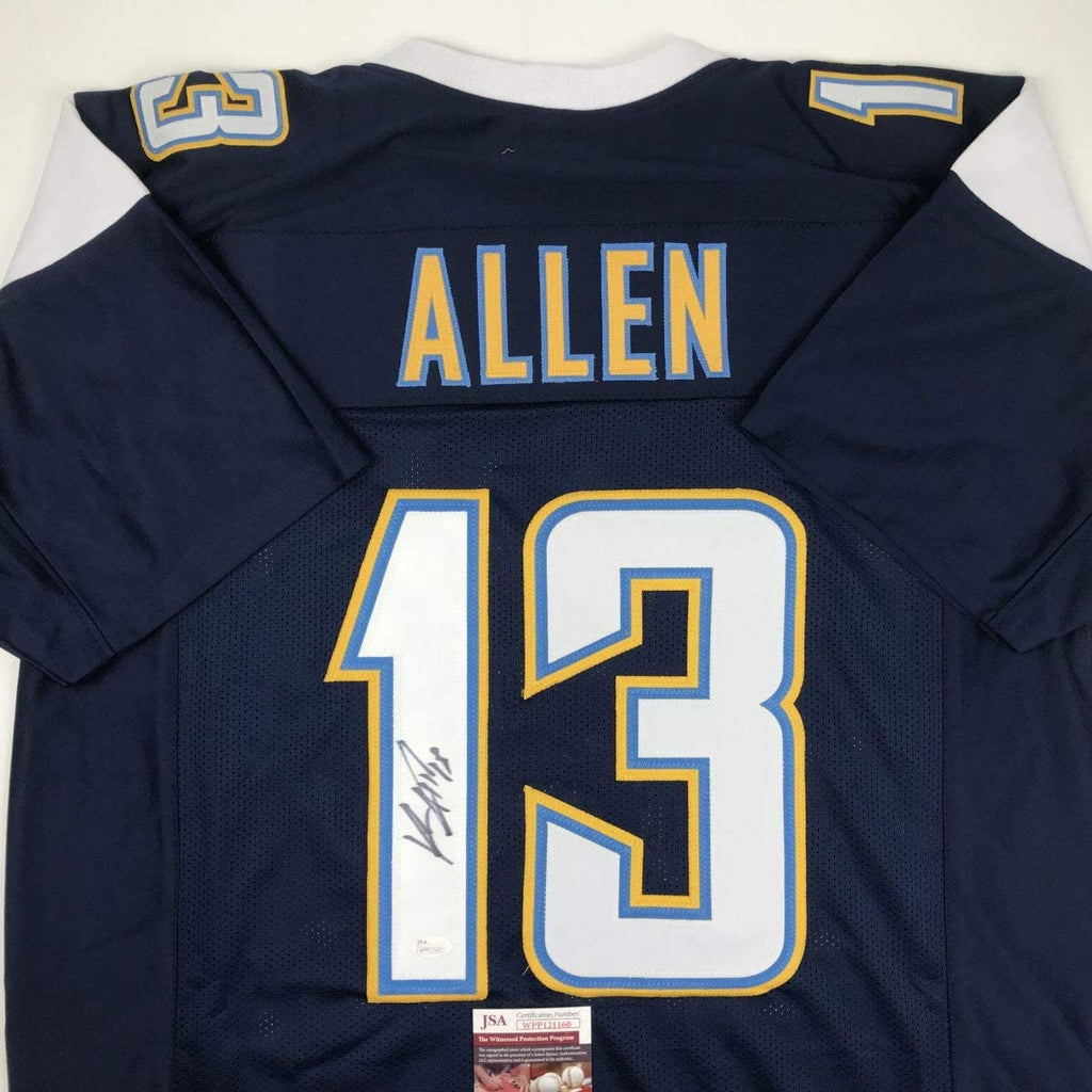 autographed-signed-keenan-allen-los-angeles-la-dark-blue-football-jersey-jsa-coa